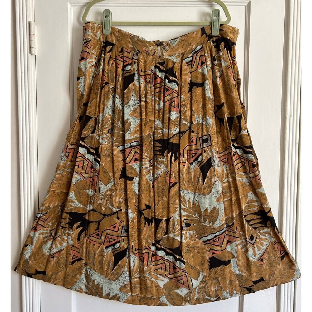 Vintage 90's Tropical Print Skirt